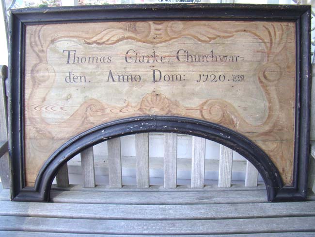 An Early 18th Century English Architecural Door Arch Dated 1720